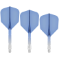 Preview: Mission Force 90 Moulded Flight & Shaft System Blau/Transparent - Standard No6